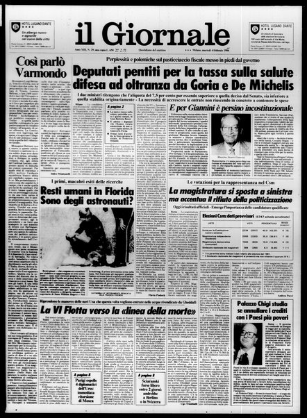 Il giornale : quotidiano del mattino